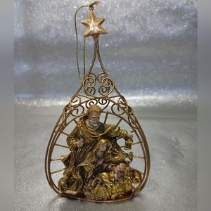 Antique Heirloom Baby Jesus Nativity Christmas Ornament